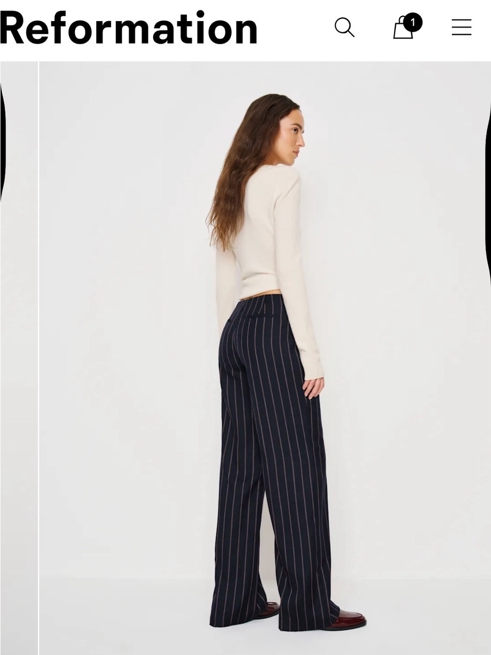 Reformation Low Rise Vida Pant - Picture 8 of 8